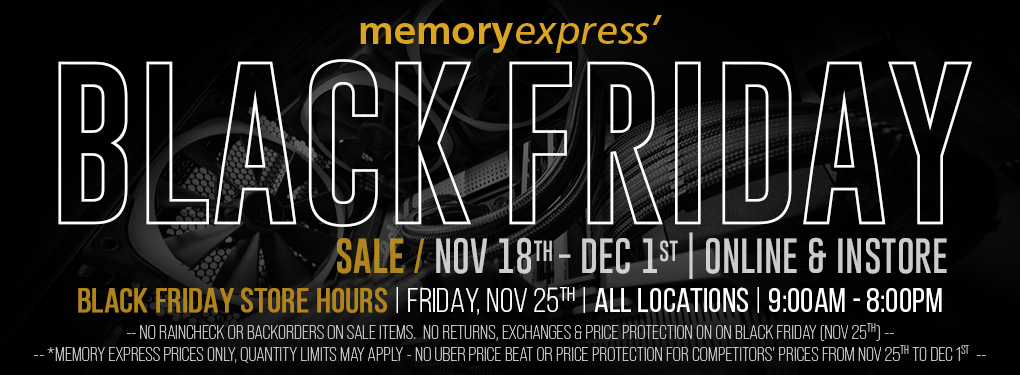 Memory Express Black Friday Sale (Nov 18 - Dec 1)