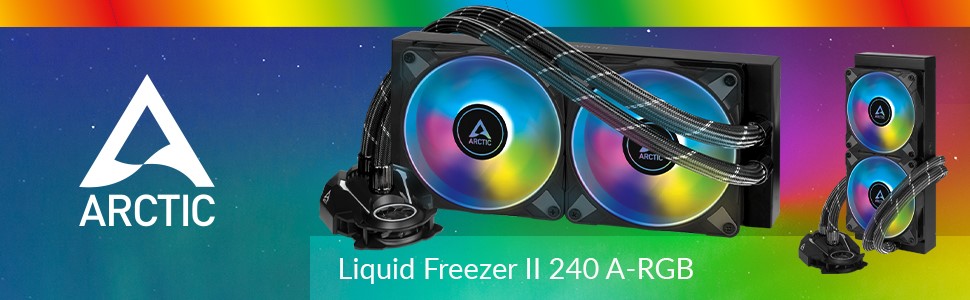 ARCTIC COOLING Liquid Freezer II - 240 ACFRE00046B Multi Compatible  All-In-One CPU Water Cooler LGA 1700 Compatible 