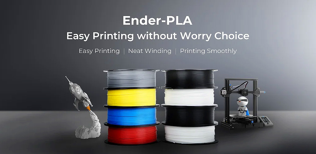 Creality 1.75mm PLA Filament for 3D Printer, Blue CR-PLA-BLU