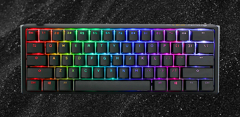 Ducky ONE 3 Mini Black RGB Gaming Keyboard w/ MX Cherry Red RGB 
