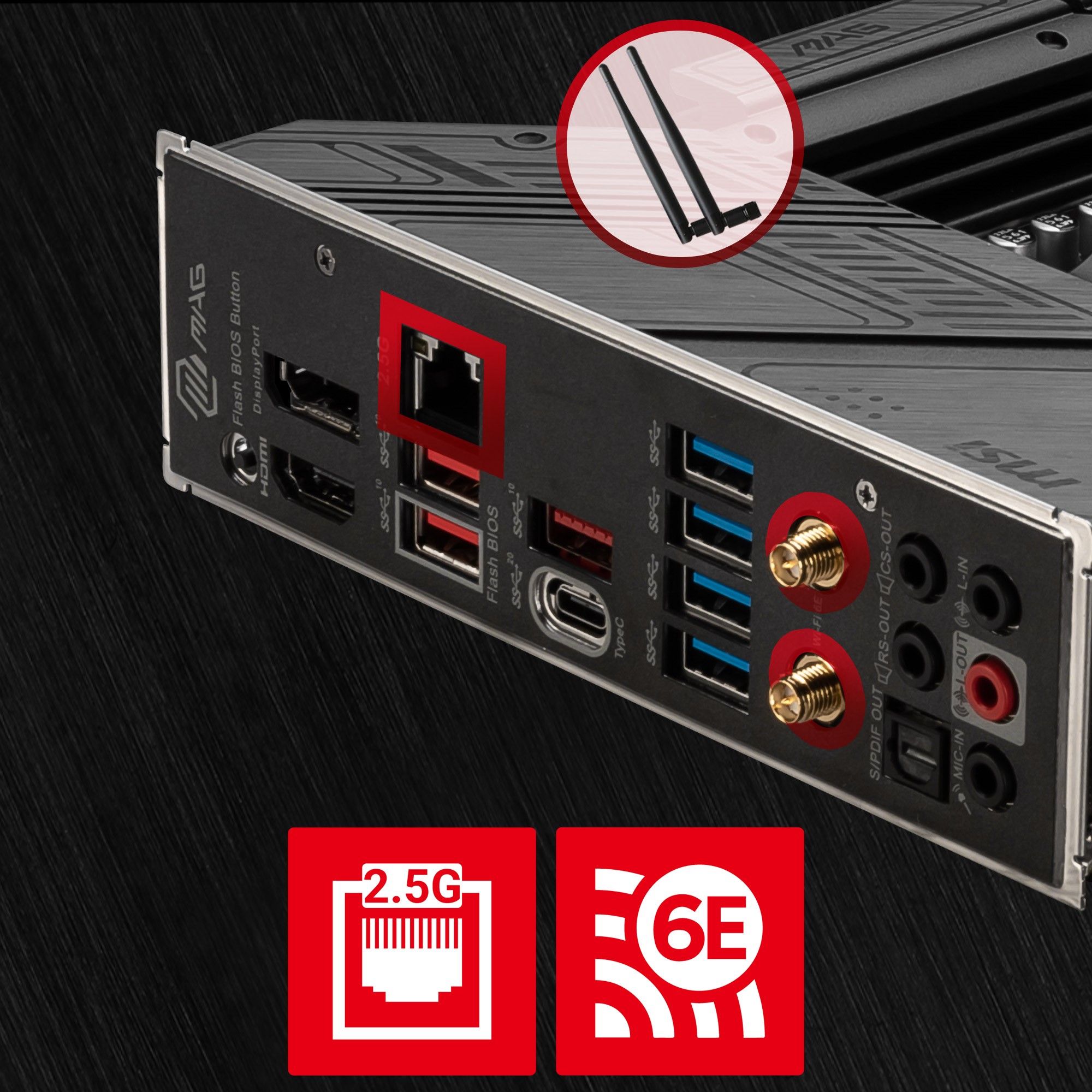 MSI MAG B650M MORTAR WIFI mATX w/ DDR5, 2x M.2 Slots, 7.1 Audio, 2.5Gb ...