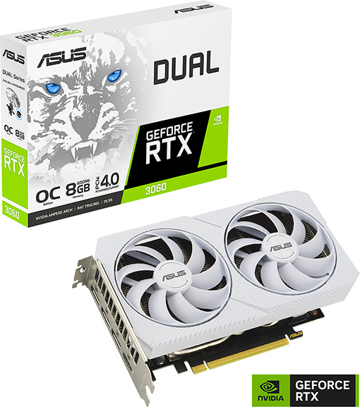 Asus GeForce RTX 3060 Dual V2 OC Edition 8GB PCI-E Video Card