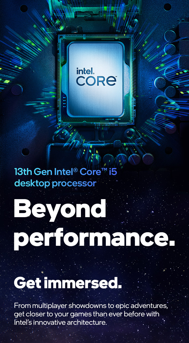 Intel Core™ i5-13400F Processor, 2.5GHz w/ 10 (6P + 4E) Cores / 16 