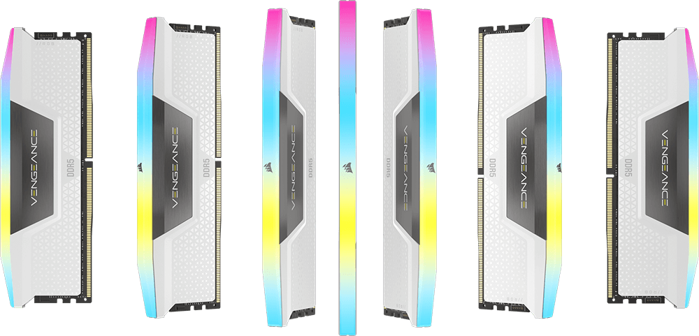 Corsair Vengeance RGB DDR5 6000MHz CL30 Dual Channel Kit (2 x 32GB), Intel,  White - DDR5 6000 - Memory Express Inc.