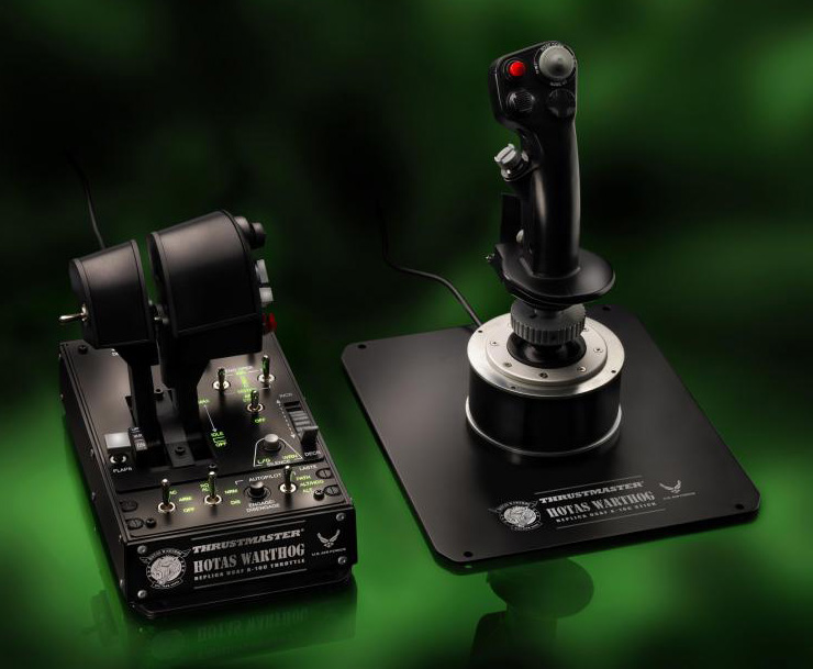 Thrustmaster HOTAS Warthog Gaming Joystick Dual Throttles And Control Panel For PC Gaming