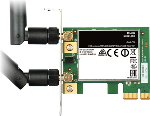DWA-582 D-LINK Wireless AC1200 PCIe Desktop Adapter 