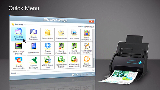 Fujitsu Scansnap IX500 Document Scanner w/ Nuance Power PDF