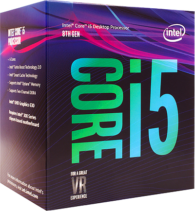 Core™ i5-8400 Processor, 2.8GHz w/ 9MB Cache