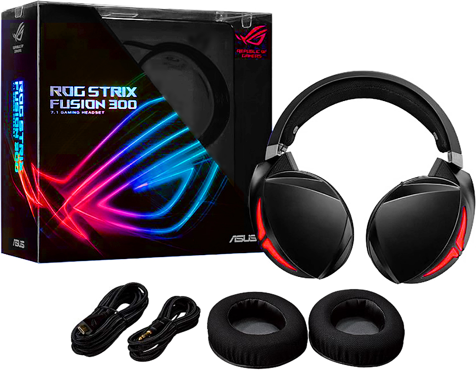 Asus Rog Strix Fusion 300 Virtual 7 1 Led Gaming Headset