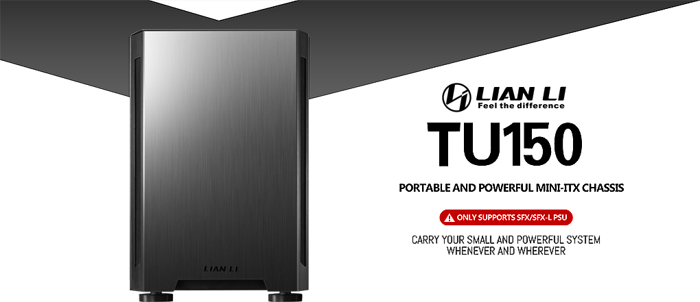 Lian Li TU150 Series TU150WX Mini-ITX Case w/ Tempered Glass Side