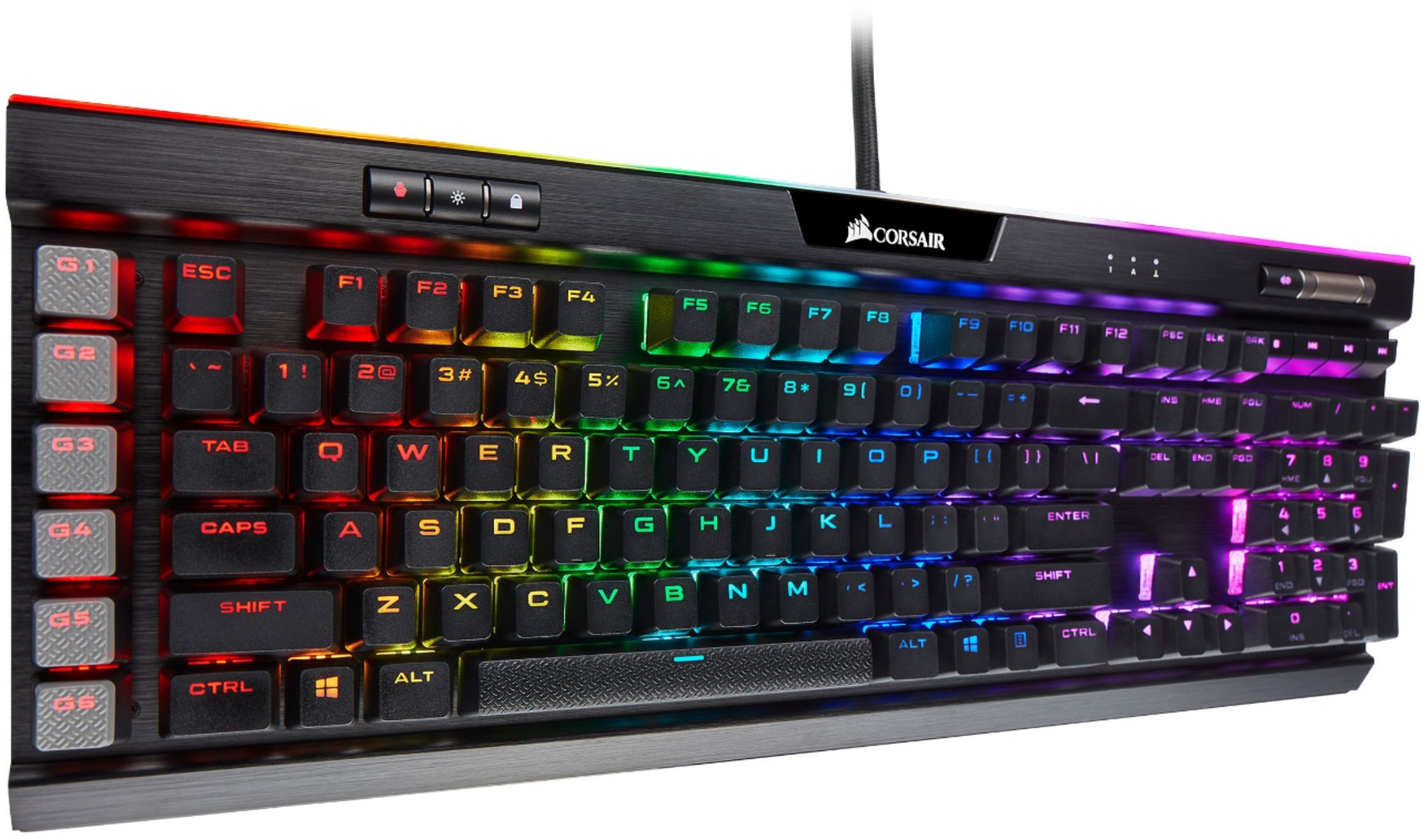 Corsair K95 RGB Platinum XT Mechanical Gaming Keyboard w⁄ Cherry MX Blue -  Gaming Keyboards - Memory Express Inc