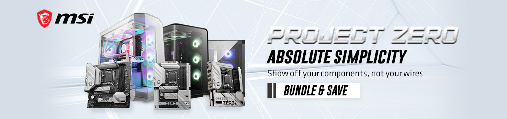 MSI Project Zero Motherboards and Cases Bundles - Absolute Simplicity.