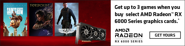 Raise the Game - Get up to 3 games with select AMD Radeon RX 6000 Series (Jun 20 - Aug 13, 2022)