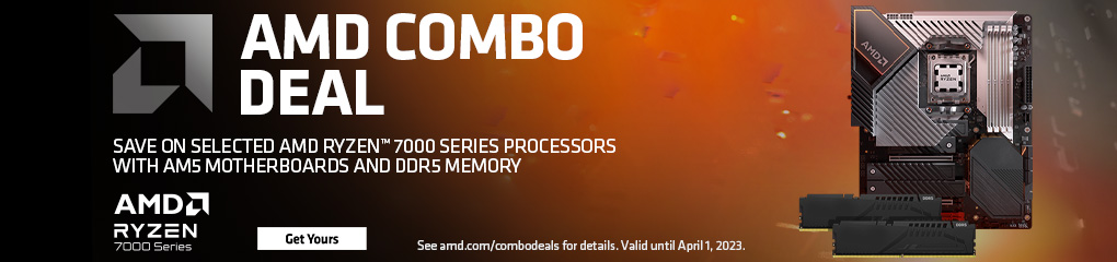 AMD Combo Deals - Bundle and Save on select AMD Ryzen 7000 Series Processor Bundles! (Mar 8-31, 2023)