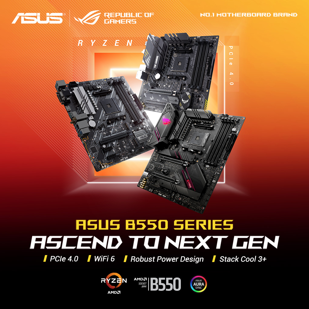 ASUS B550 Motherboards - Ascend to Next Gen!