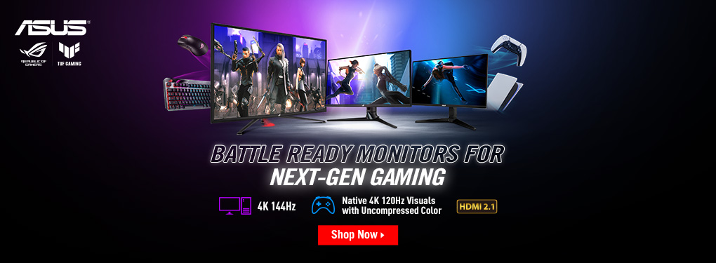 Asus Battle Ready Monitors for Next Gen Gaming ( Aug 1 - Sept 30, 2022)