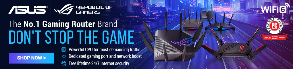 Asus No.1 Gaming Router - Dont stop the game! ( Dec 19 - Jan 31, 2022)