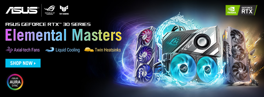 ASUS GeForce RTX 30 Series -Elemental Masters