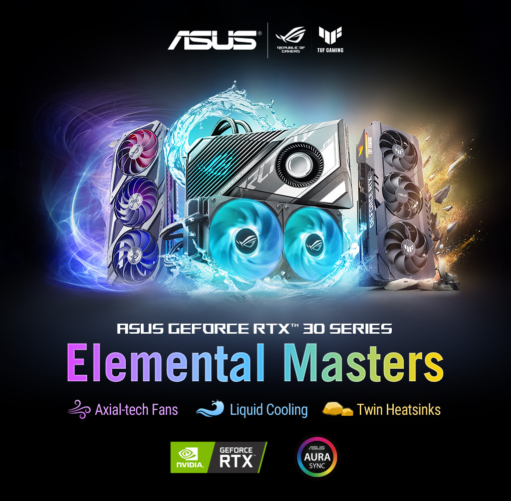 ASUS GeForce RTX 30 Series -Elemental Masters