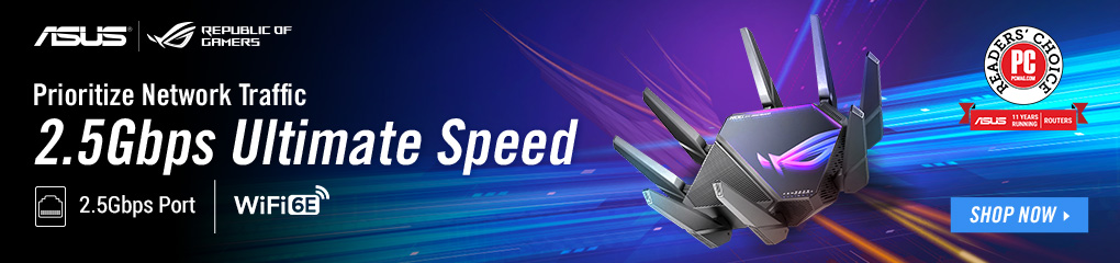2.5Gbps Ultimate Speed - ASUS ROG Gaming Routers