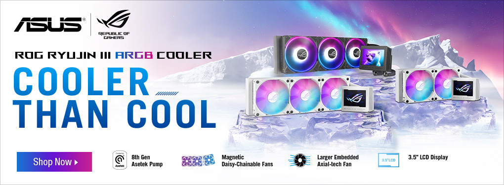 ASUS ROG Ryujin III ARGB Cooler - Cooler than Cool.