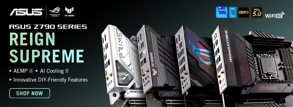ASUS Z790 Series Motherboards - Reign Supreme