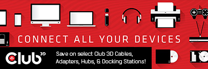Save on select Club 3D Cables, Adapters, Hubs, & Docking Stations! (May 10 - Jun 15, 2023)