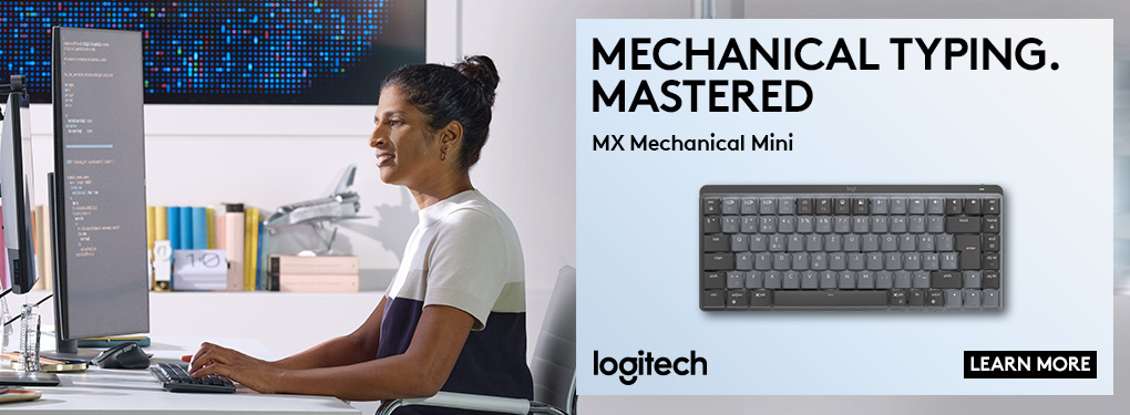 Mechanical Typing. Mastered. Logitech MX Mechanical Mini Keyboard