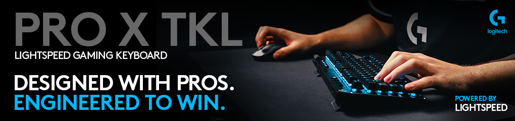 DESIGNED WITH PROS. ENGINEERED TO WIN. Logitech PRO X TKL Lightspeed Gaming Keyboards.