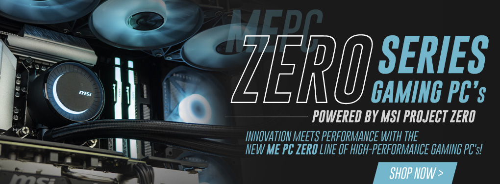Innovative meets performance with the new ME PC ZERO line of high performance gaming PC's Powered by MSI PROJECT ZERO!