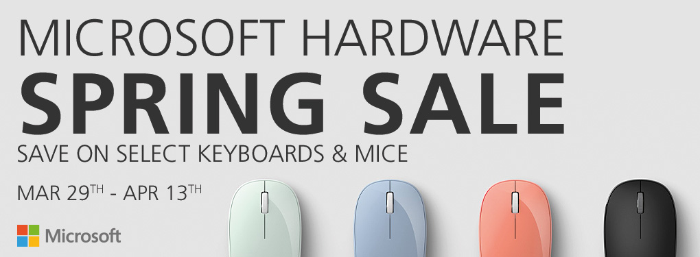 Microsoft Hardware Sale - Save on Microsoft Peripherals! (Mar 29 - Apr 13, 2023)
