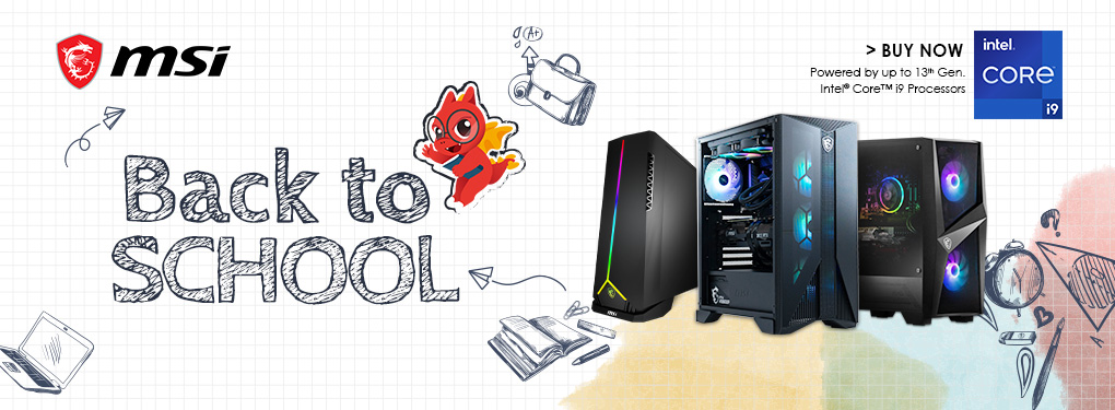 MSI Back to School Desktops 2023 (Aug 22-30, 2023)