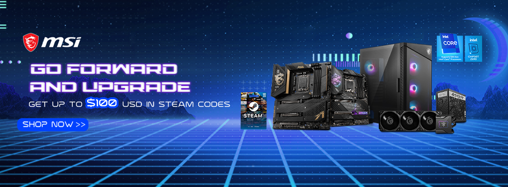 MSI Go Forward and Upgrade Steam Campaign ( Apr 25- May 31, 2022 )