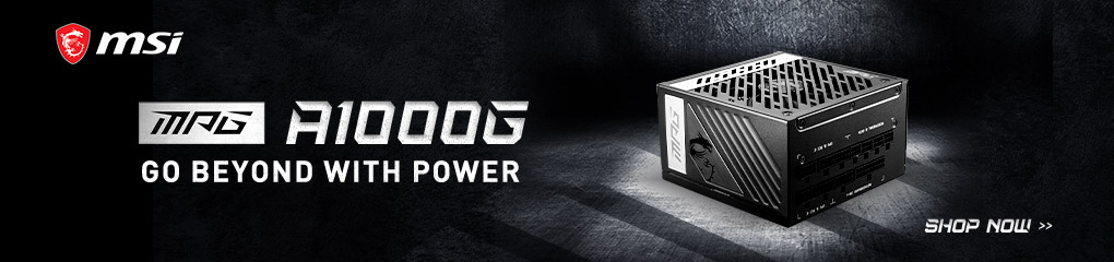 MSI MPG A1000G Power Supply - Go Beyond with Power