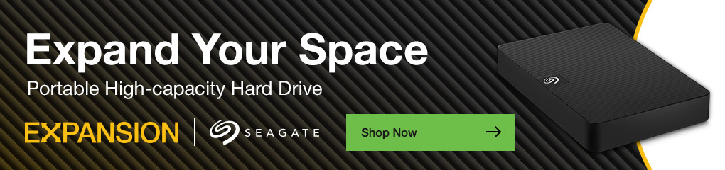 Expand your space with Seagate' Expansion Portable High-Capacity Hard Drive