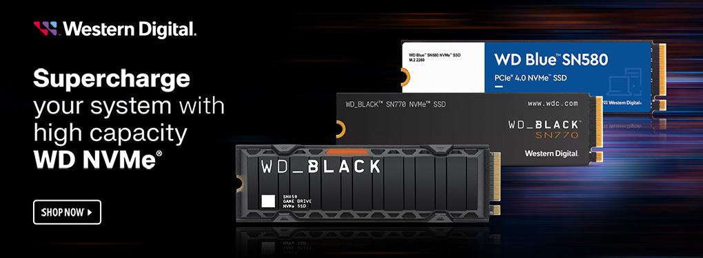 Supercharge your system with high capacity WD NVMe SSDs