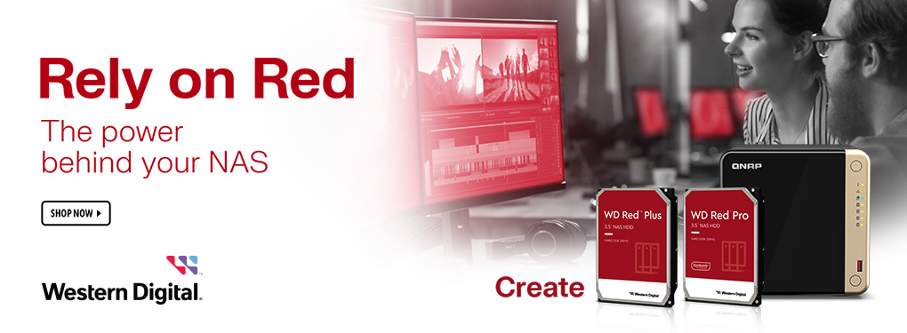 Rely on Red - The power behind your NAS. Create with WD Red NAS Hard Drives.