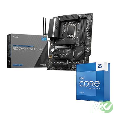 Intel Core i5-12600K 3.7 GHz 10-Core Processor & MSI MEG Z690 ACE LGA 1700  E-ATX Motherboard Bundle