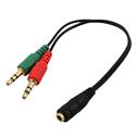 MX00112516 3.5mm Female to 2x 3.5mm Male Stereo Audio Adapter