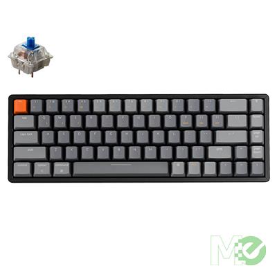 MX00112621 K6 Wireless Mechanical Keyboard, White Backlight, Gateron Blue Switches
