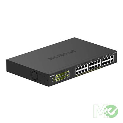MX00112912 GS324P 24 Port Gigabit Ethernet Unmanaged PoE + Switch w/ 190W PoE budget