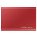 MX00113016 Portable T7 SSD, 500GB w/ USB 3.2 Gen2 Type-C, Metallic Red