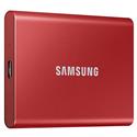 MX00113018 Portable T7 SSD, 2TB w/ USB 3.2 Gen2 Type-C, Metallic Red