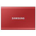 MX00113018 Portable T7 SSD, 2TB w/ USB 3.2 Gen2 Type-C, Metallic Red