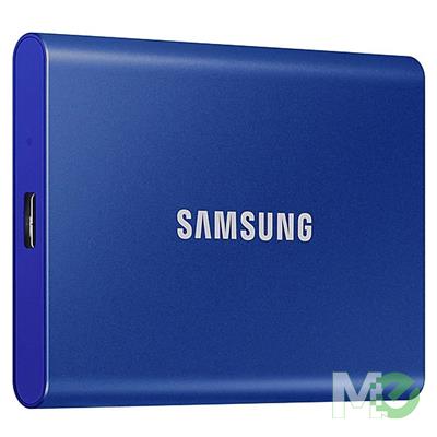 MX00113021 Portable T7 SSD, 2TB w/ USB 3.2 Gen2 Type-C, Indigo Blue