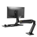 MX00113127 Desktop Sit-Stand Workstation, Black, 24-35in