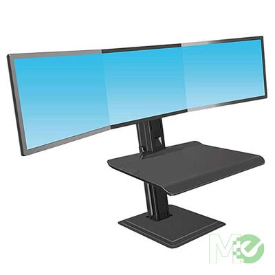 MX00114081 Tri-Monitor Sit-Stand Work Station