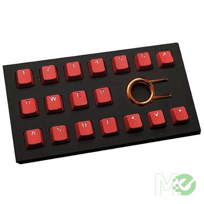 MX00114549 Rubber Gaming Keycap Set, 18-Keys, Red