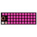 MX00114551 Rubber Gaming Keycap Set, 42-Keys, Pink
