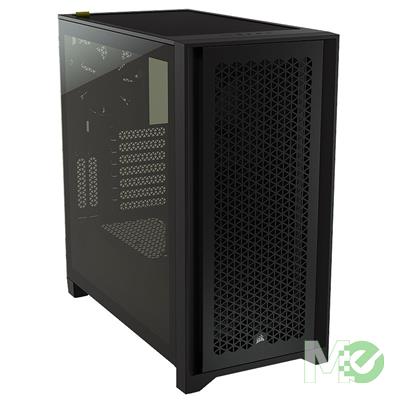 MX00114843 4000D Airflow Tempered Glass Mid-Tower ATX Case, Black 